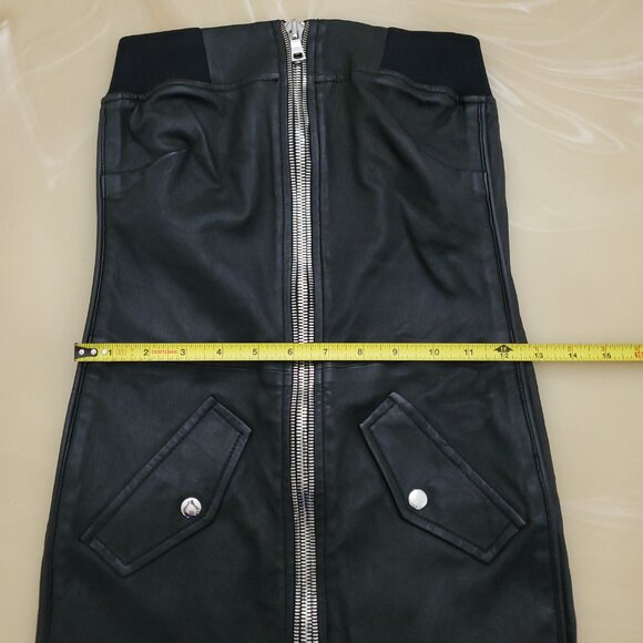 RtA Kenzie Bomber Night Life Lambskin Leather Dress Size 4 NWT - Picture 11 of 16